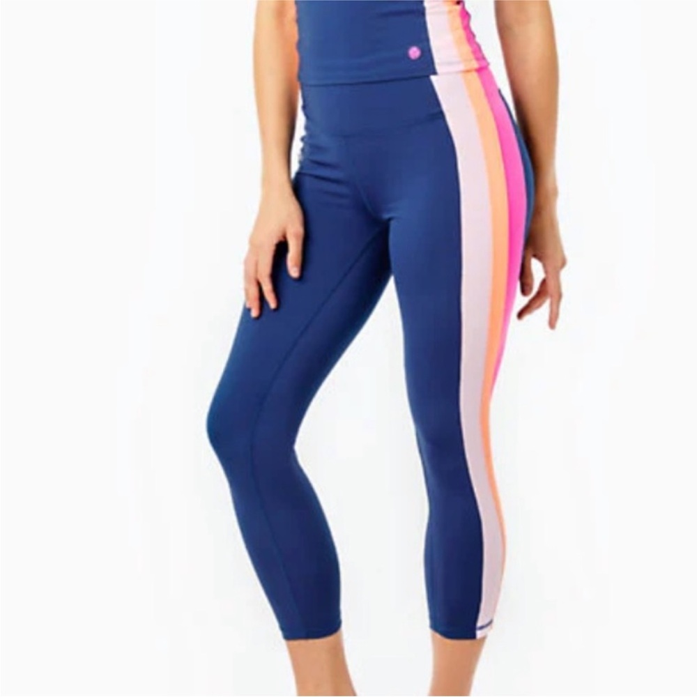 Lilly Pulitzer Luxletic Navy Leggings